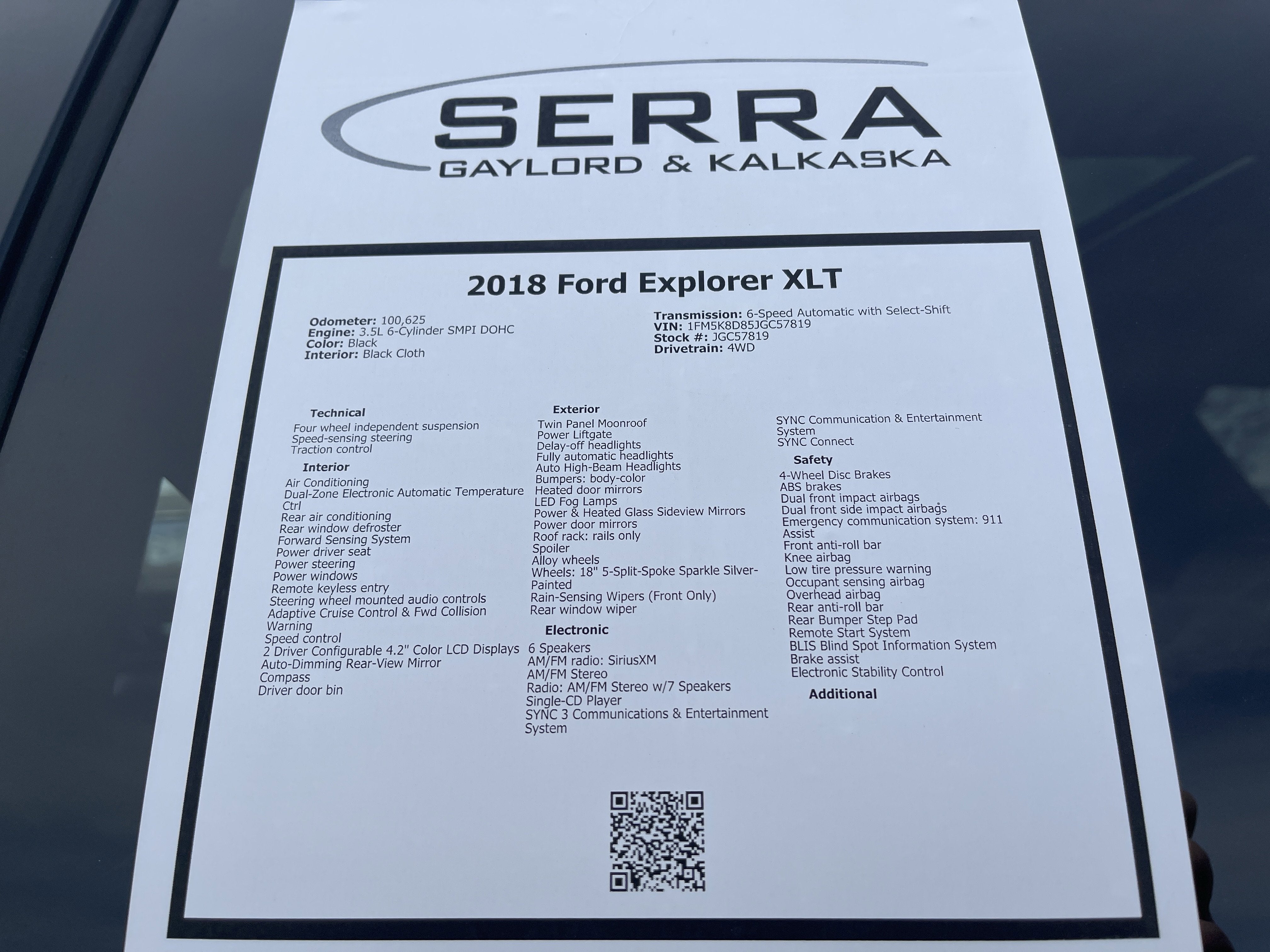 2018 Ford Explorer XLT