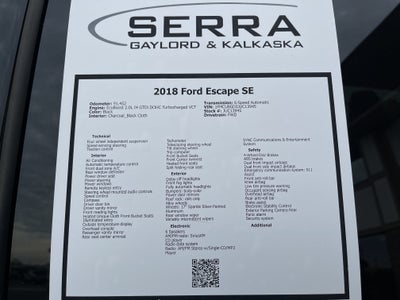 2018 Ford Escape SE