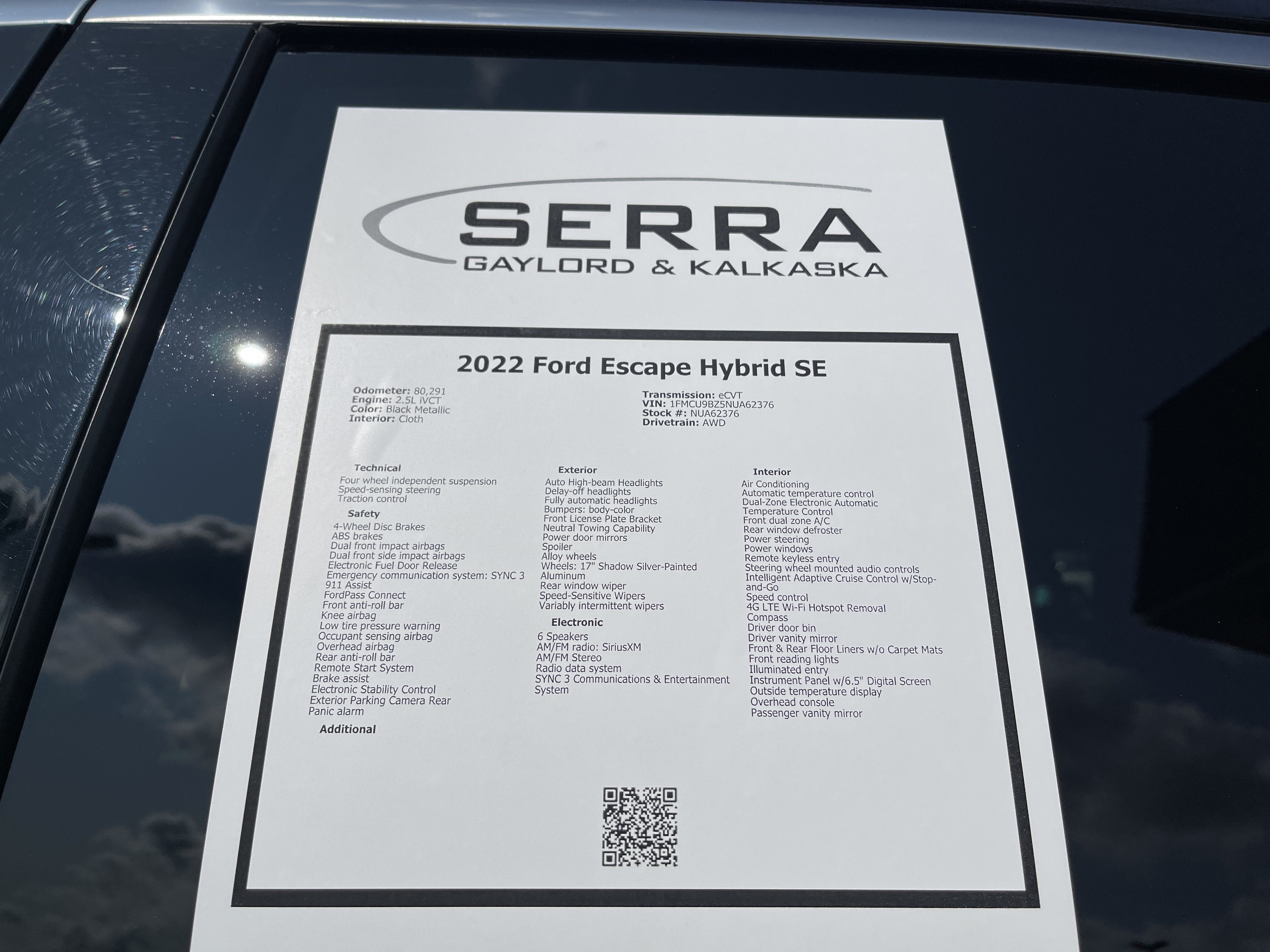 2022 Ford Escape SE Hybrid