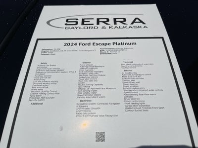 2024 Ford Escape Platinum