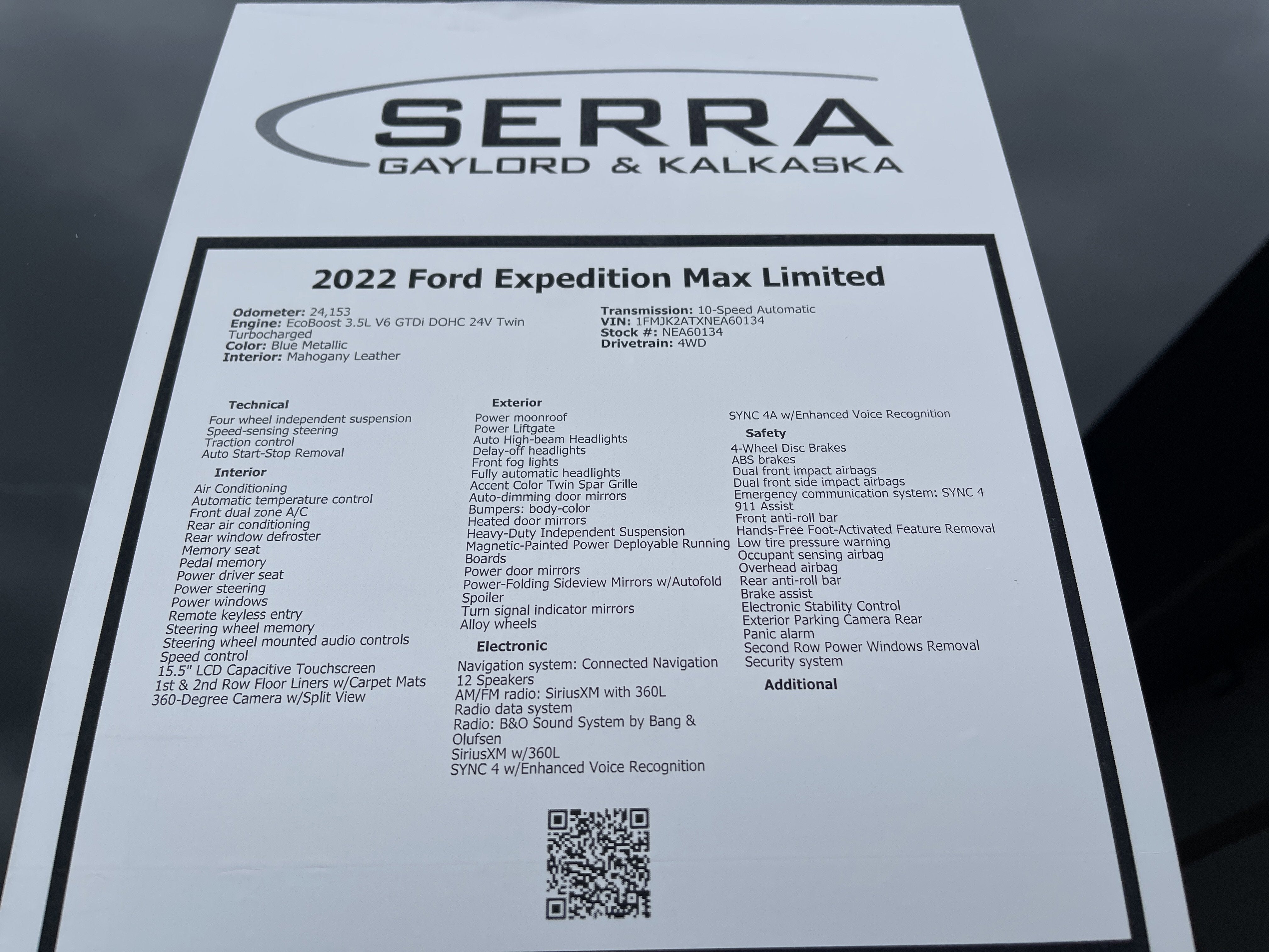 2022 Ford Expedition Max Limited