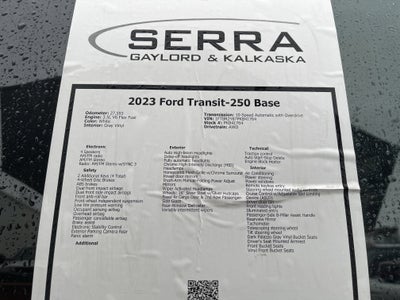 2023 Ford Transit Cargo Van Base