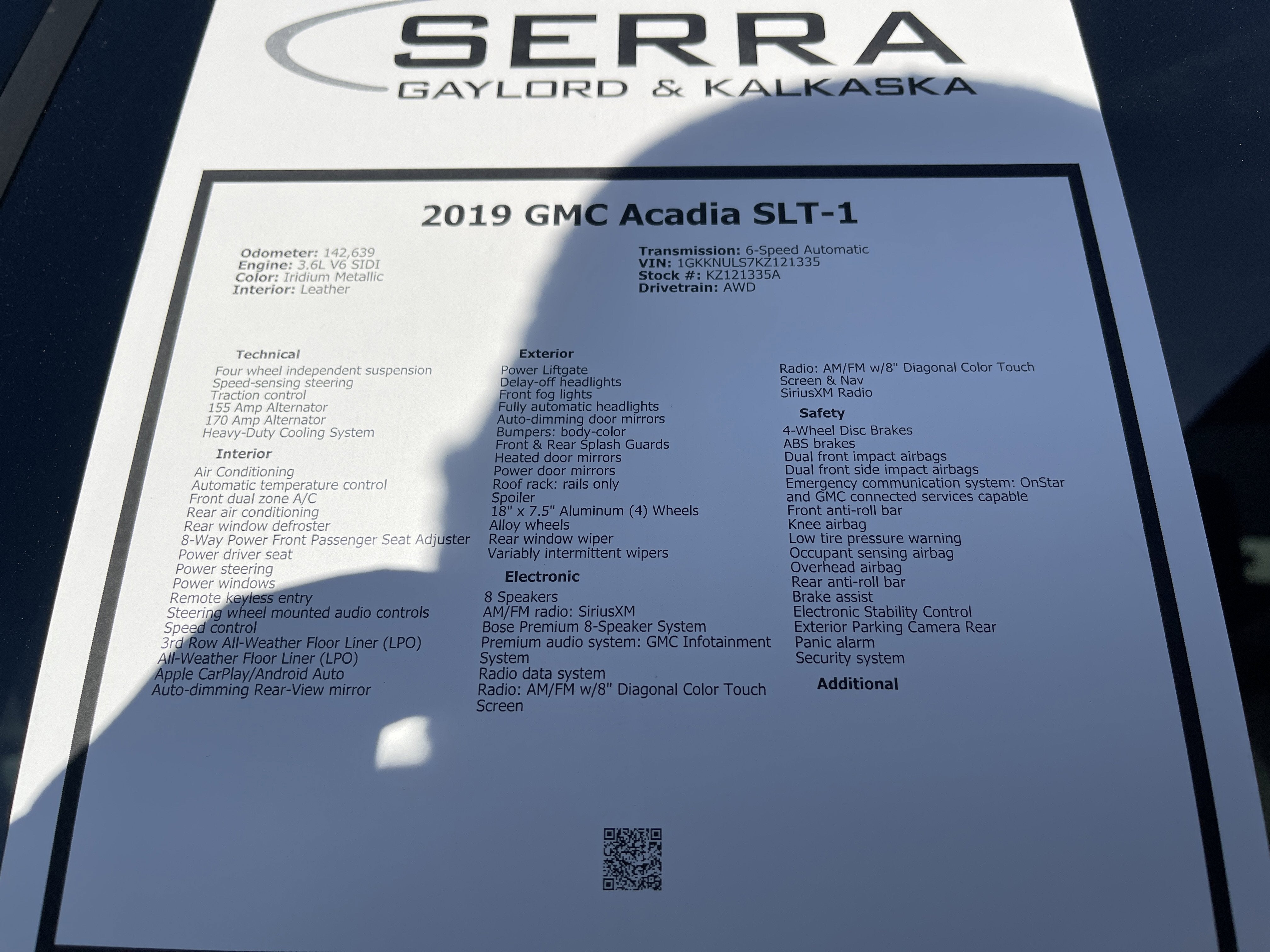 2019 GMC Acadia SLT