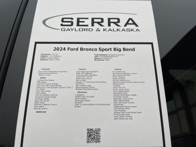 2024 Ford Bronco Sport Big Bend