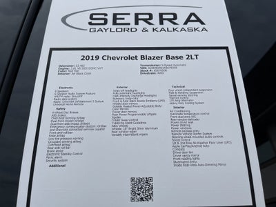 2019 Chevrolet Blazer LT w/2LT