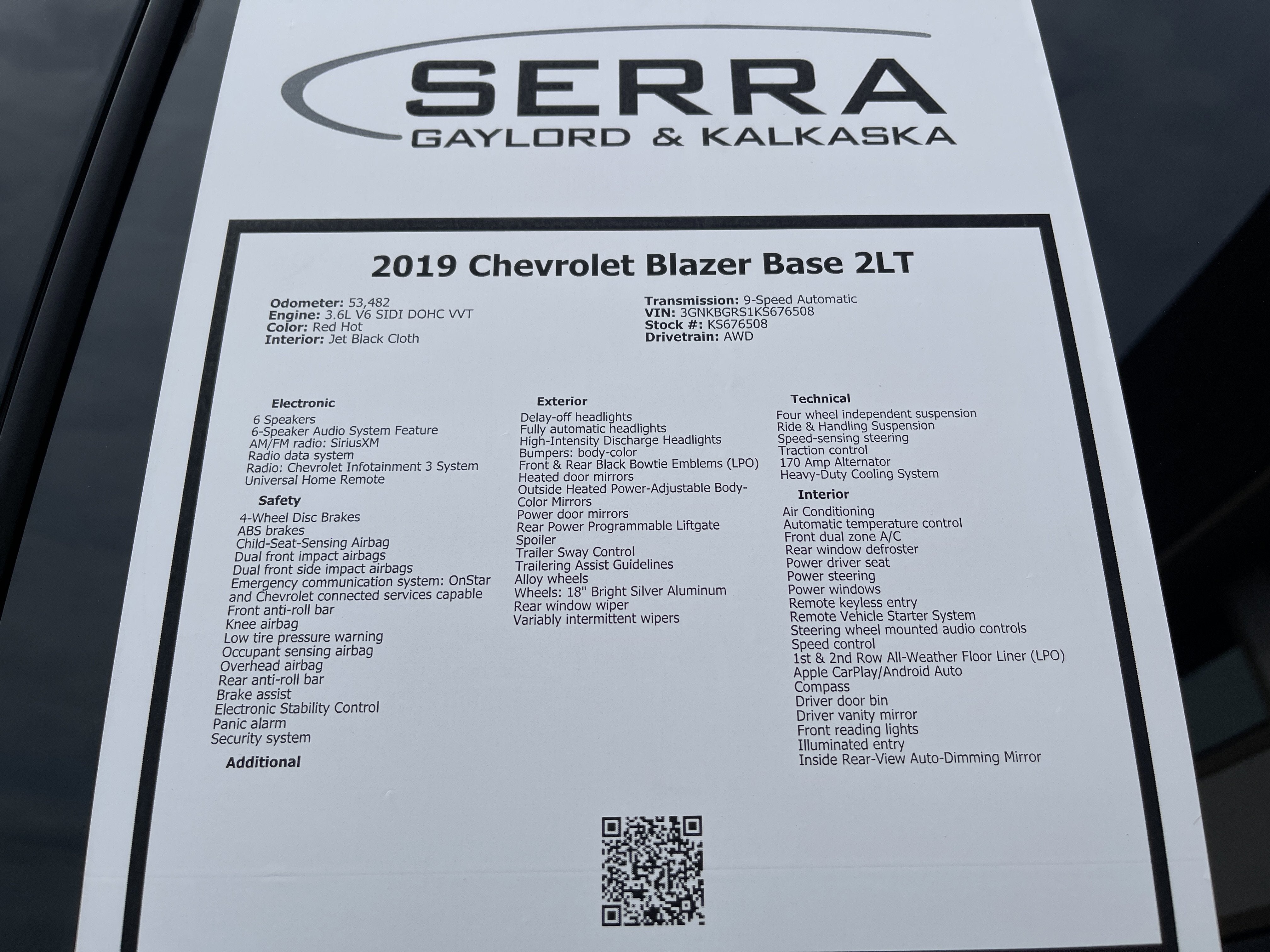 2019 Chevrolet Blazer LT w/2LT