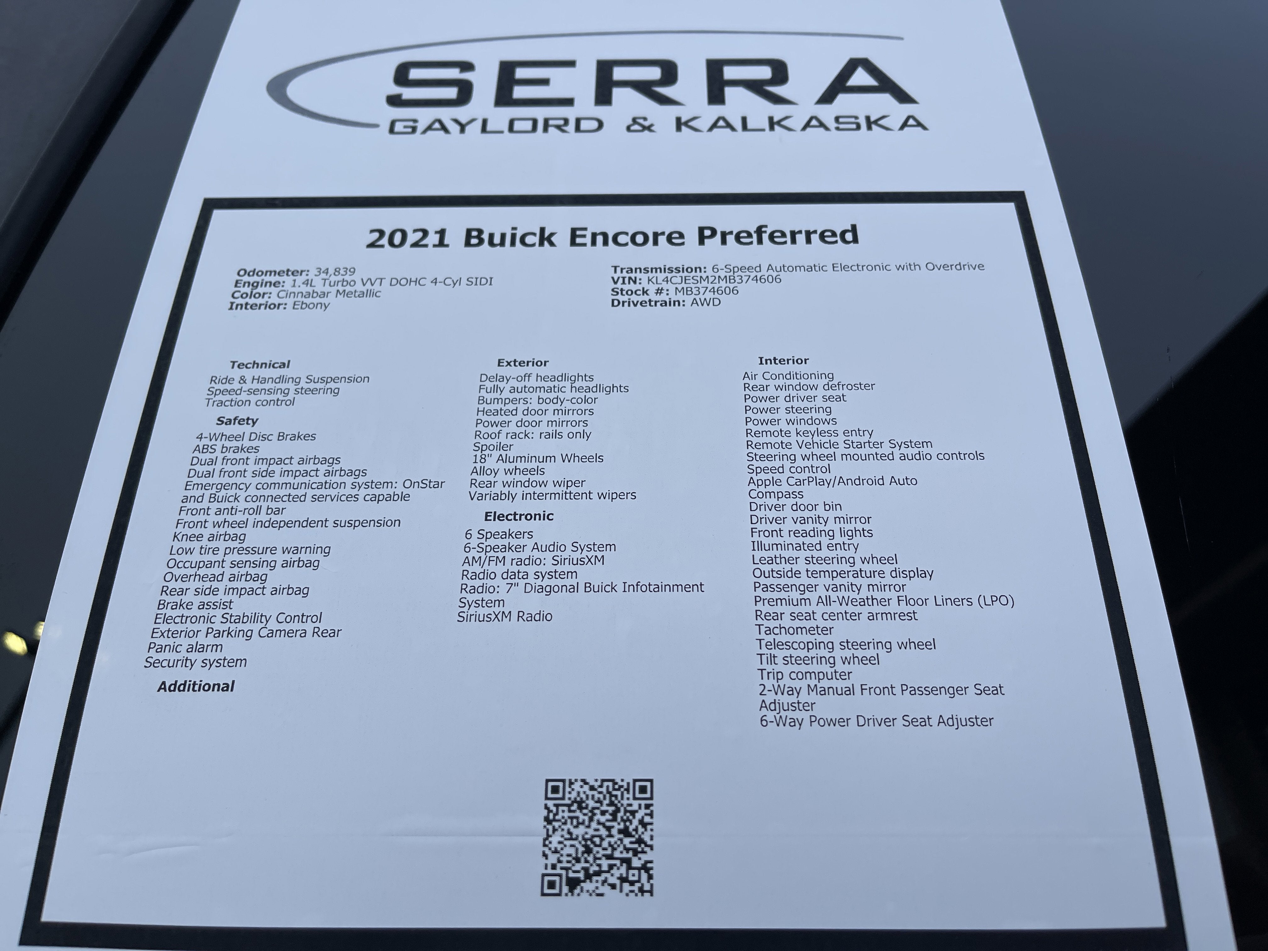2021 Buick Encore Preferred