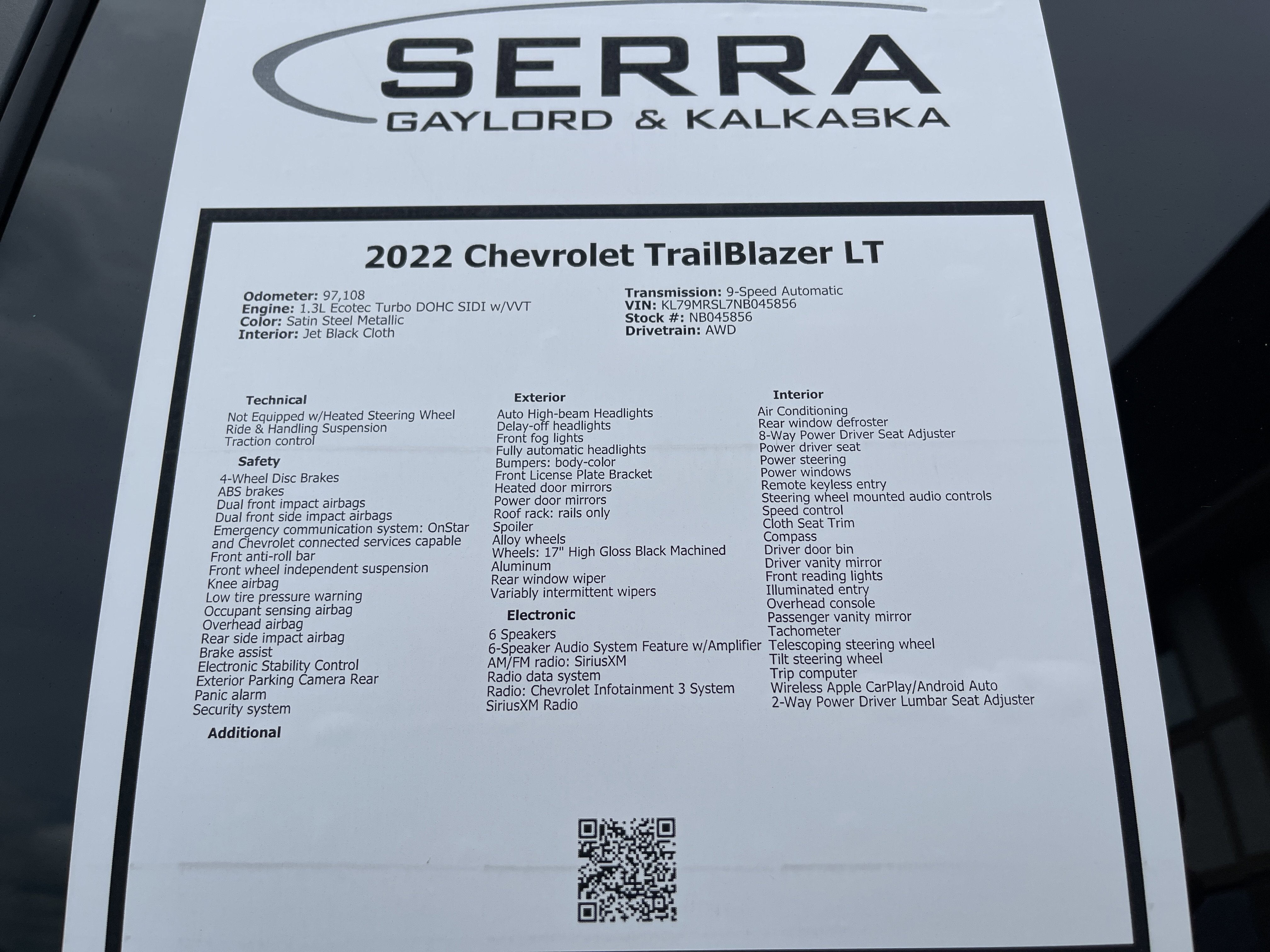 2022 Chevrolet Trailblazer LT
