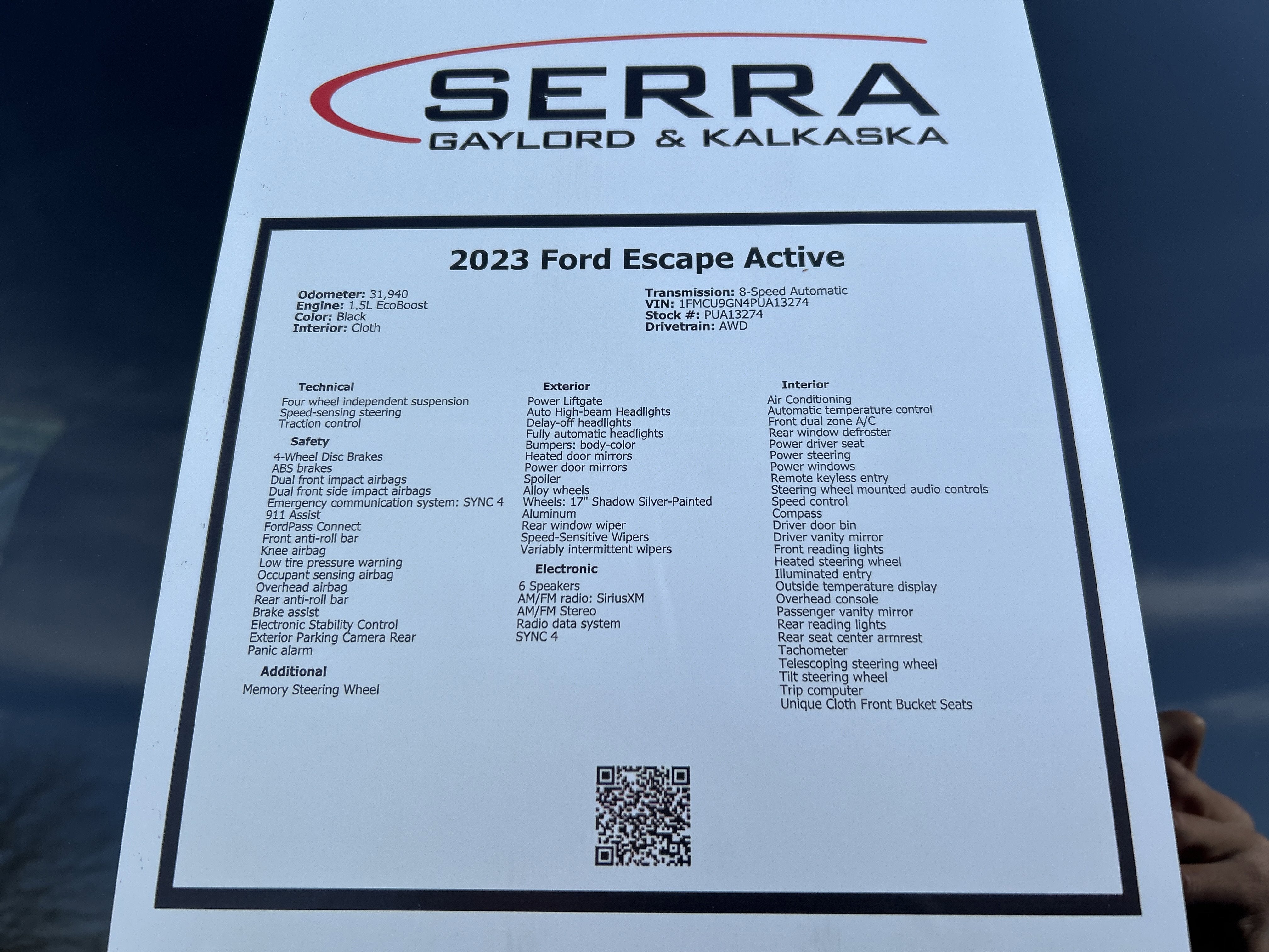 2023 Ford Escape Active