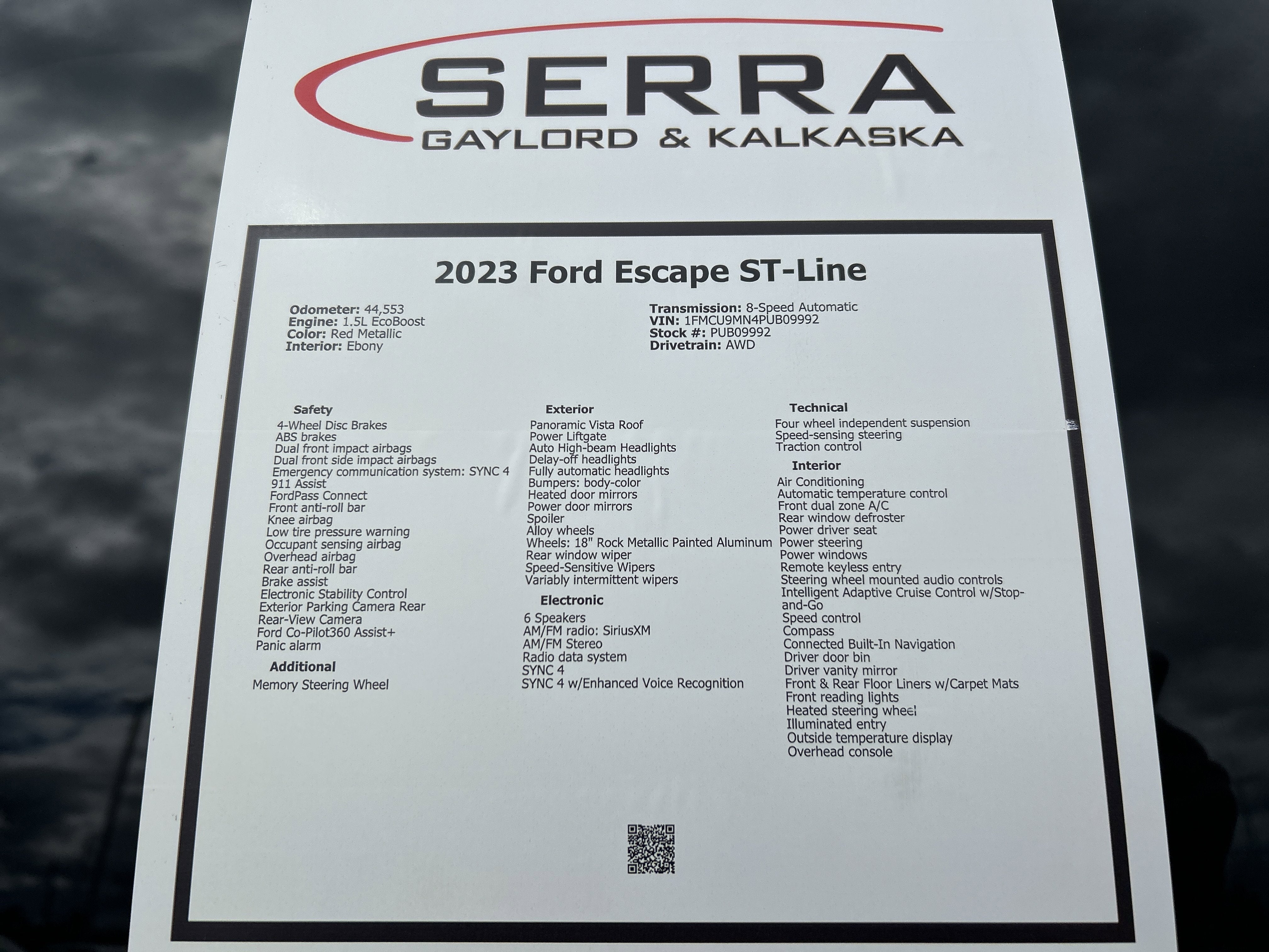 2023 Ford Escape ST-Line