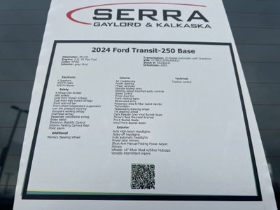 2024 Ford Transit Cargo Van Base