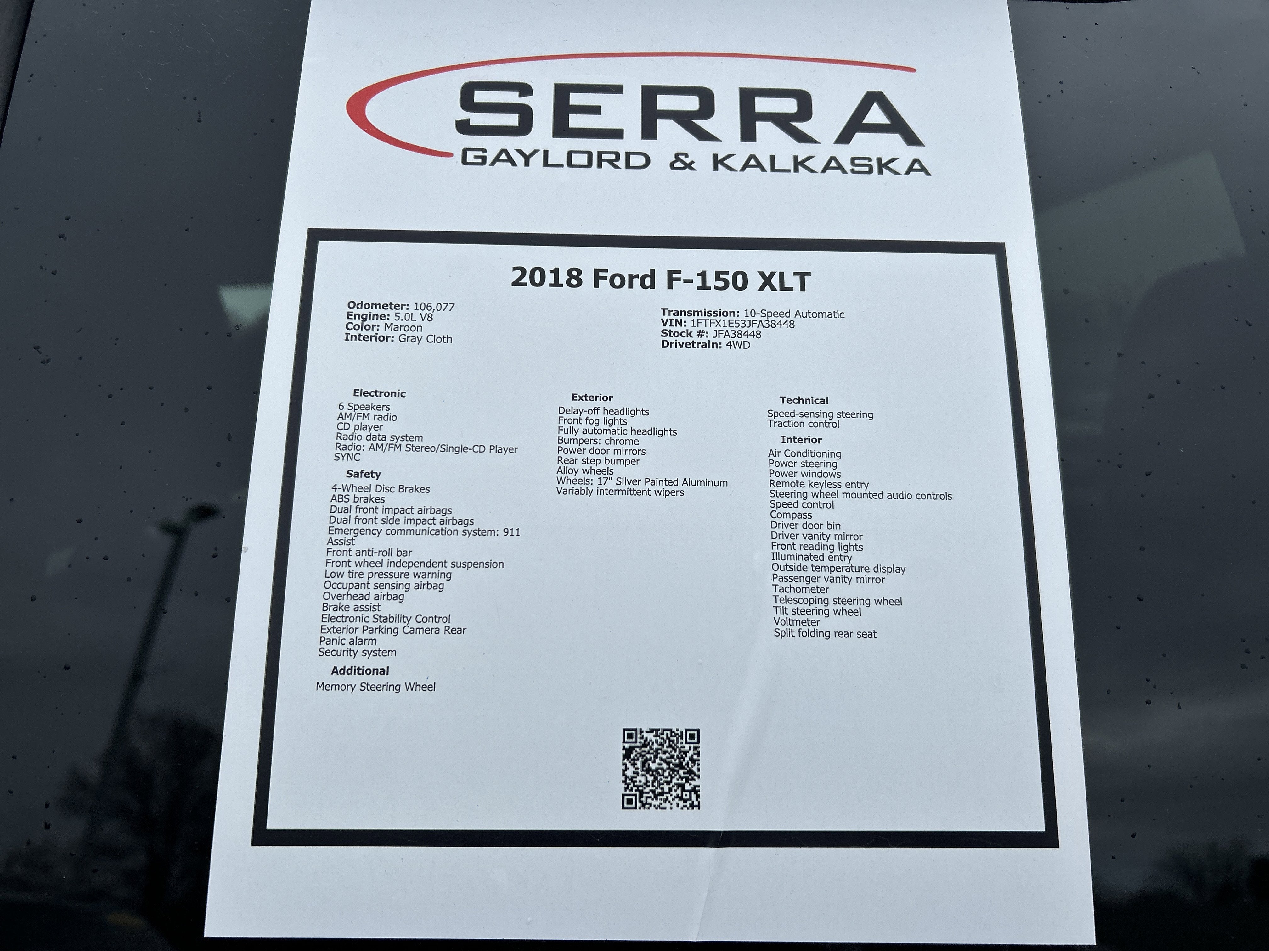 2018 Ford F-150 XLT