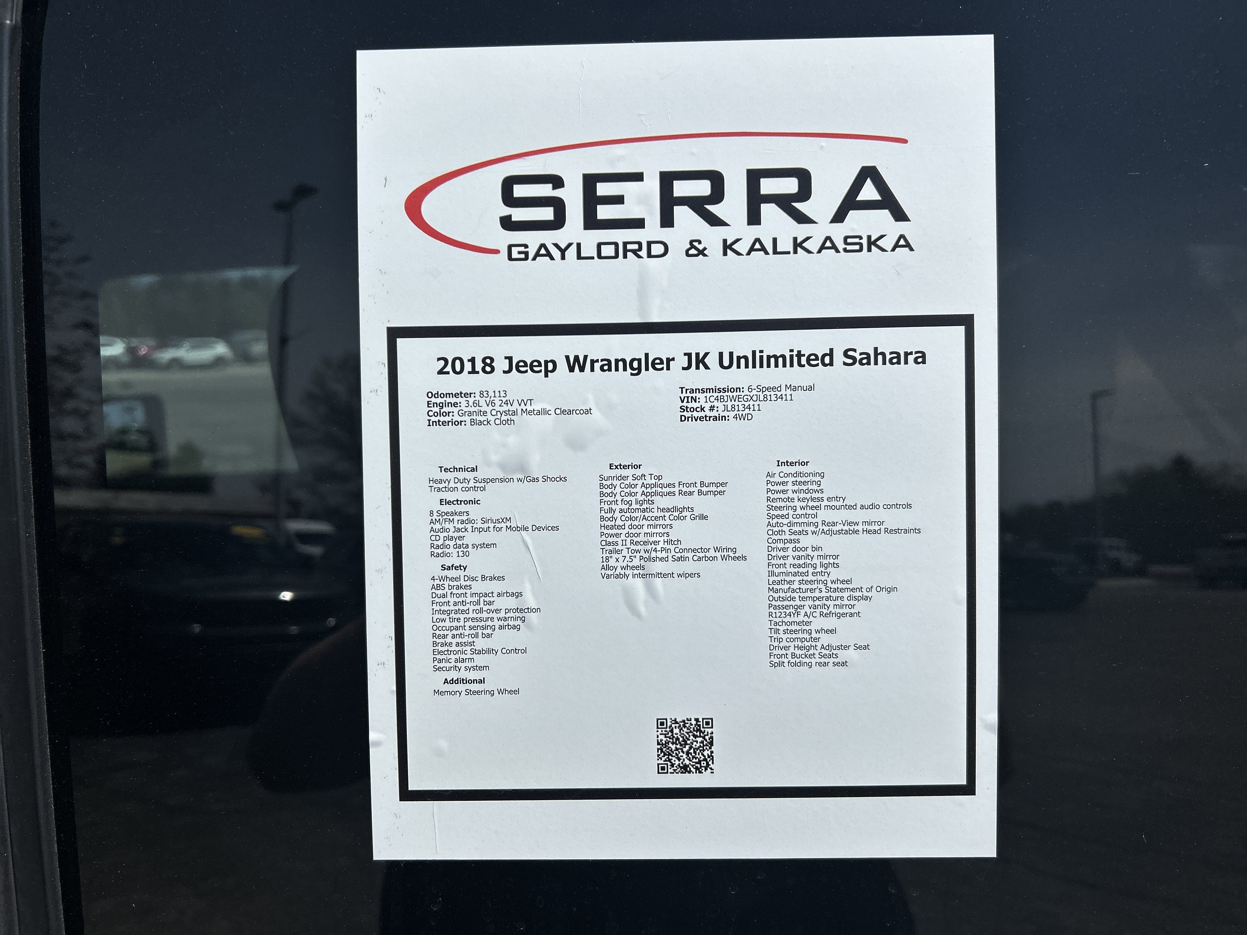 2018 Jeep Wrangler JK Unlimited Sahara 4x4