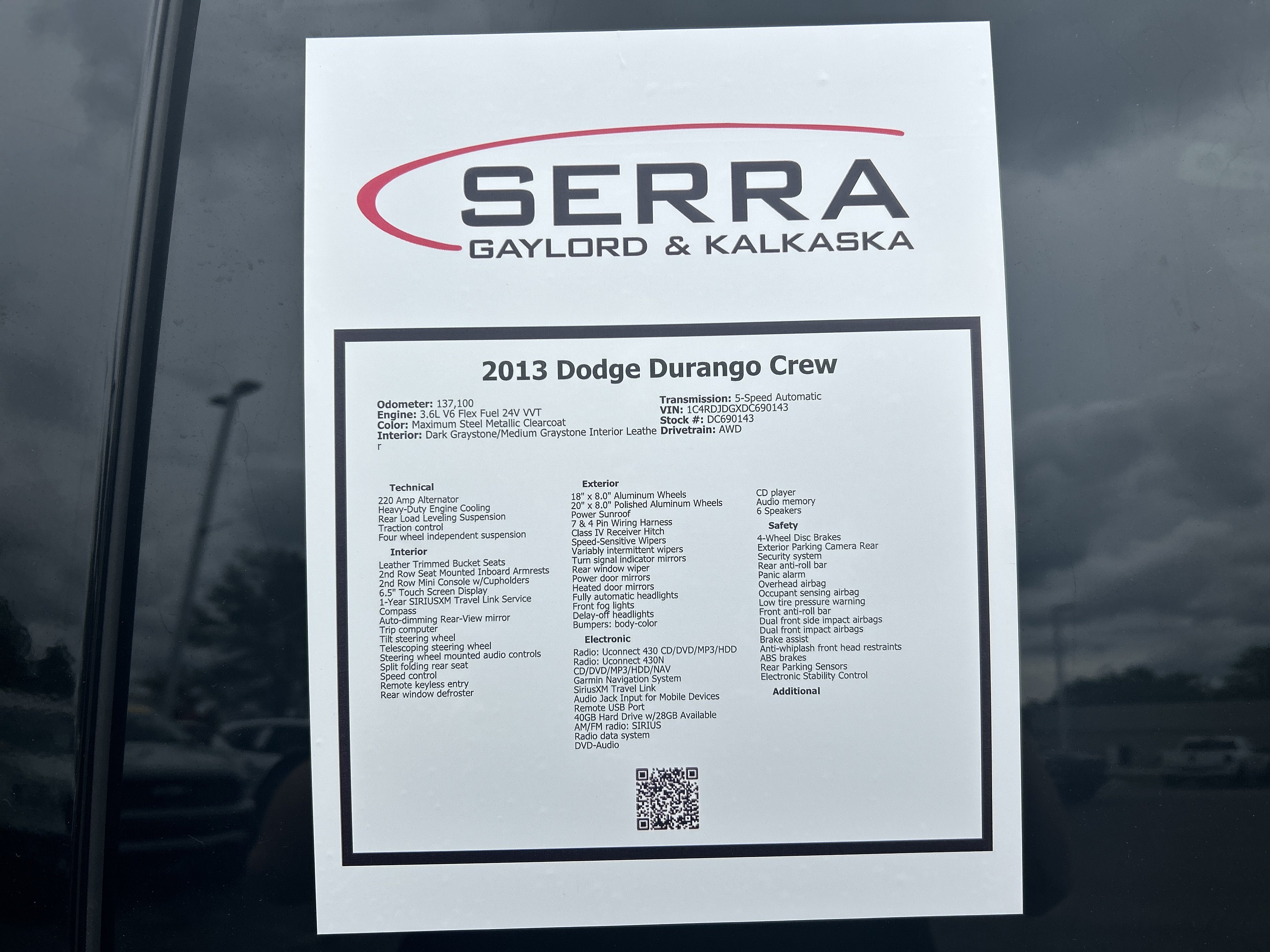 2013 Dodge Durango Crew