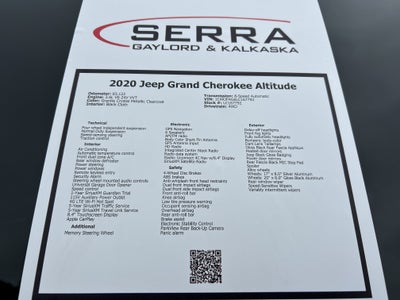 2020 Jeep Grand Cherokee Altitude