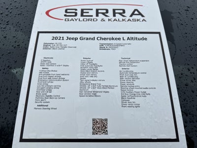 2021 Jeep Grand Cherokee L Altitude
