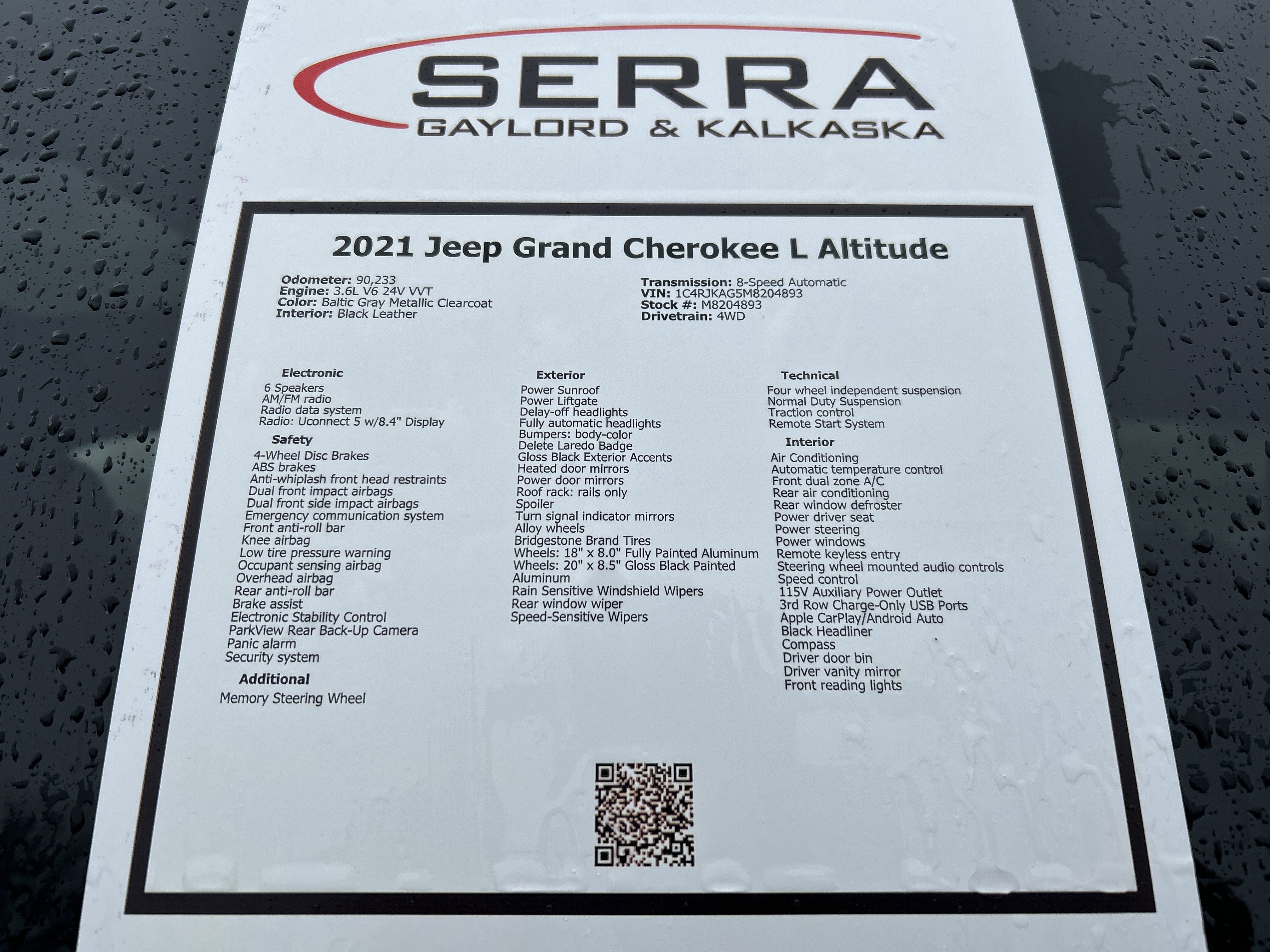 2021 Jeep Grand Cherokee L Altitude