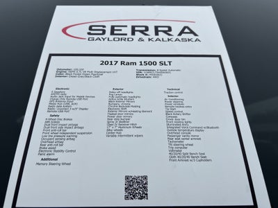 2017 RAM 1500 SLT