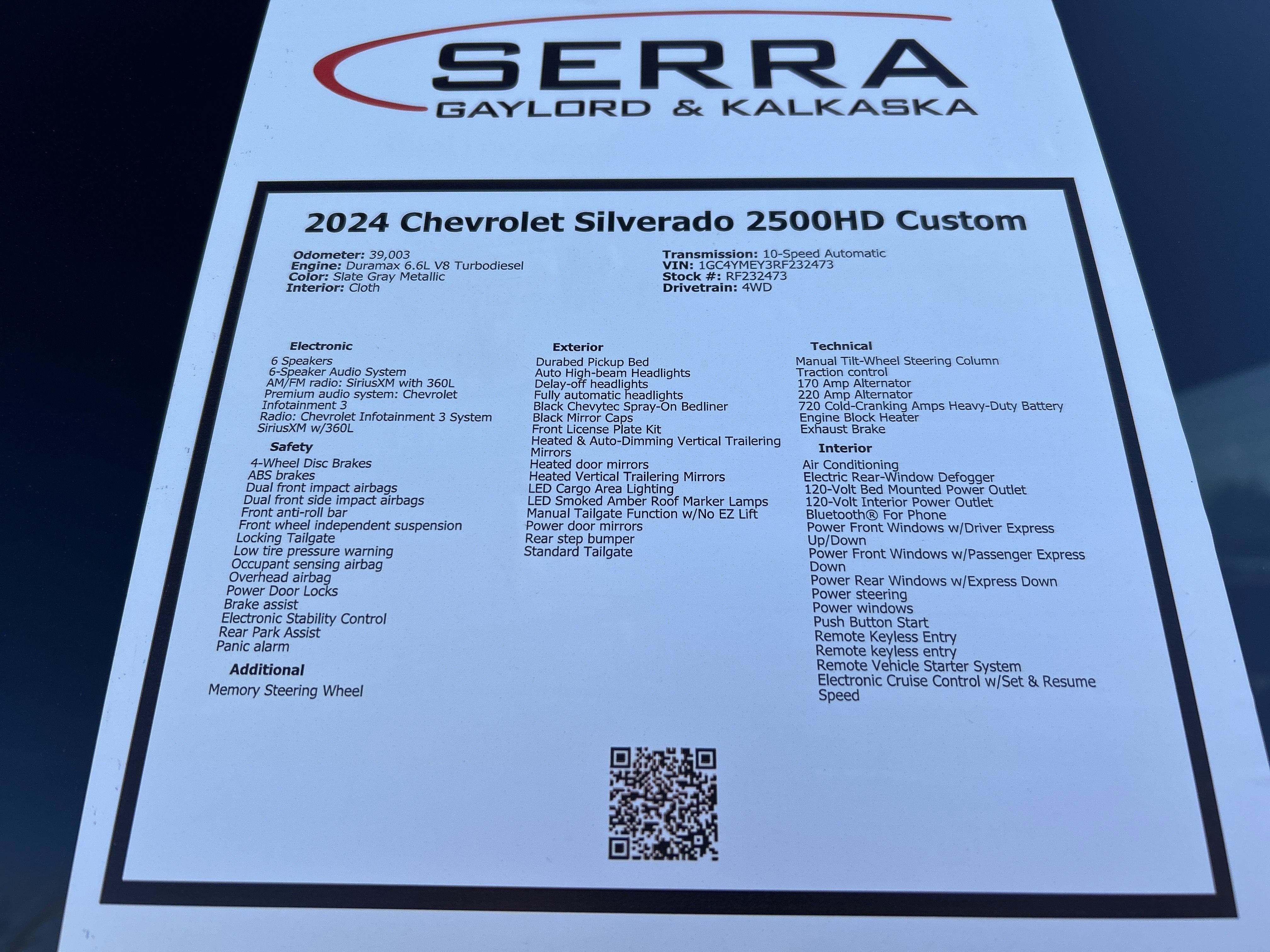 2024 Chevrolet Silverado 2500HD Custom