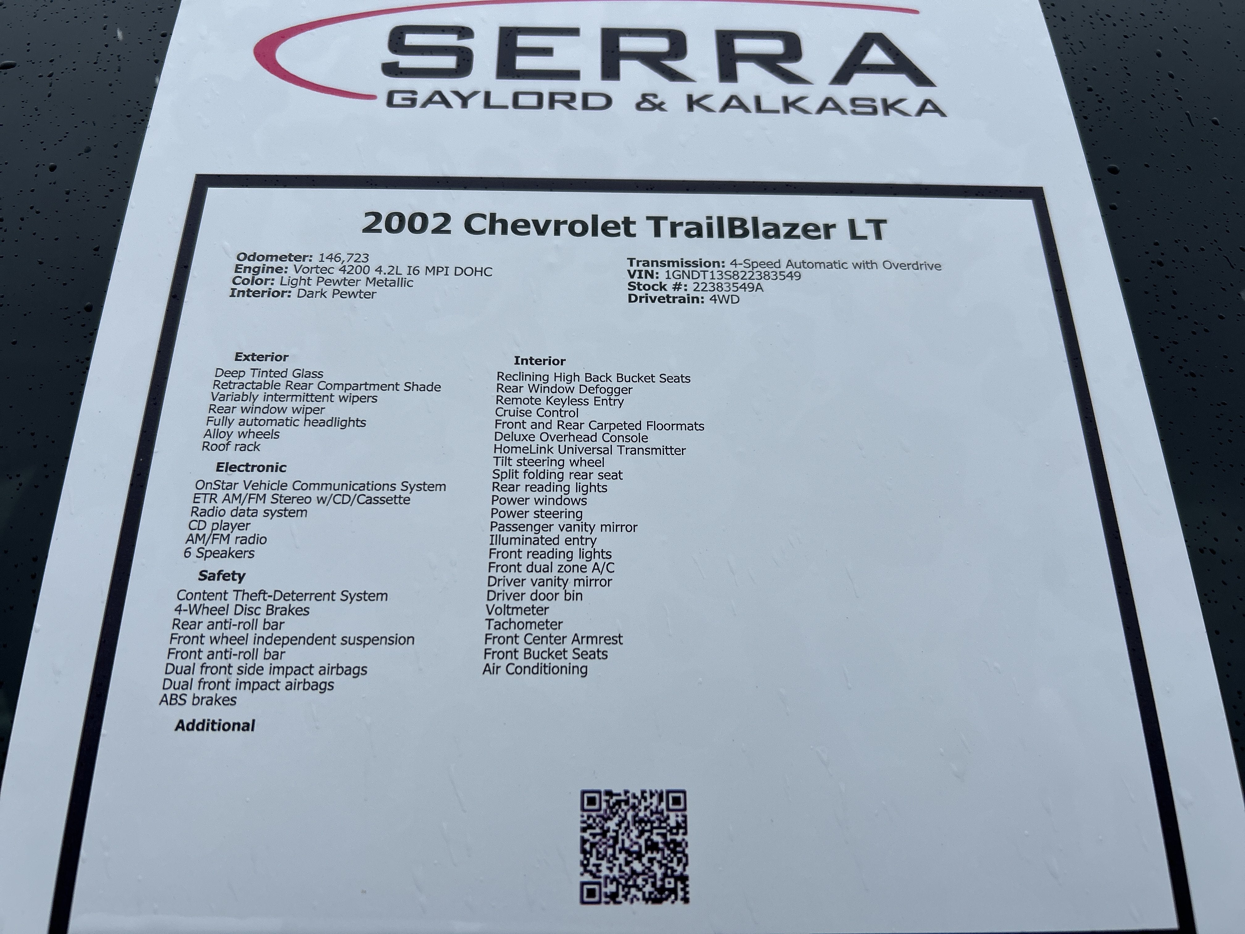 2002 Chevrolet TrailBlazer LT