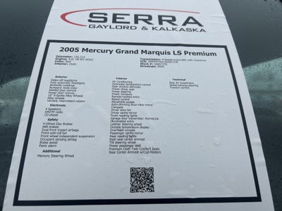 2005 Mercury Grand Marquis LS Premium