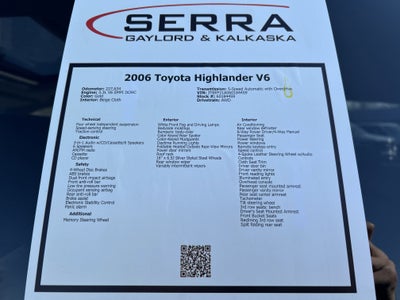 2006 Toyota Highlander V6