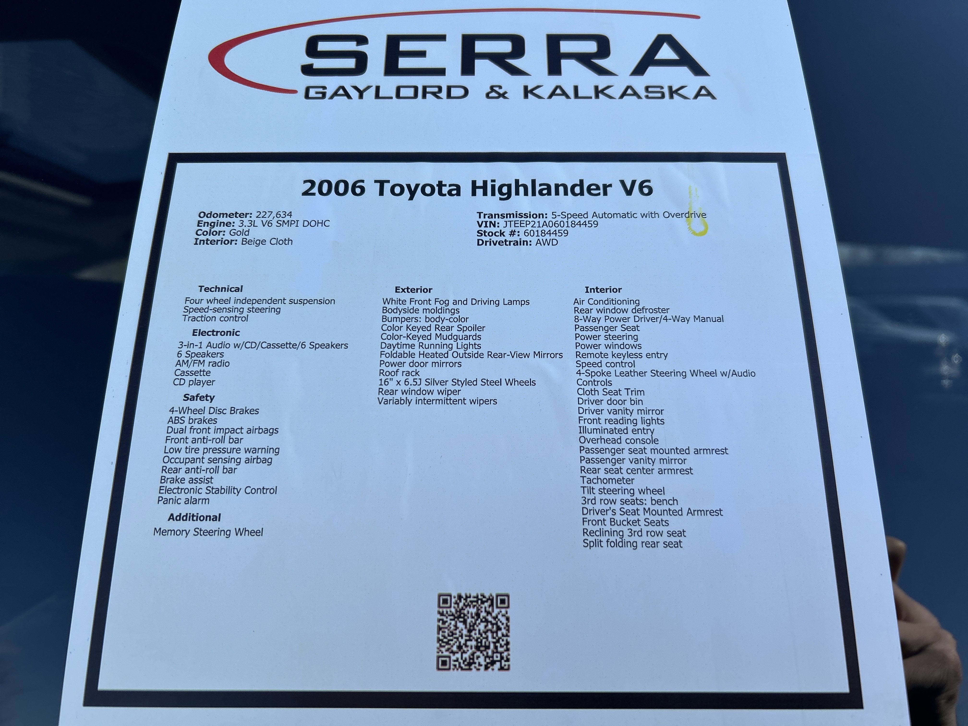 2006 Toyota Highlander V6