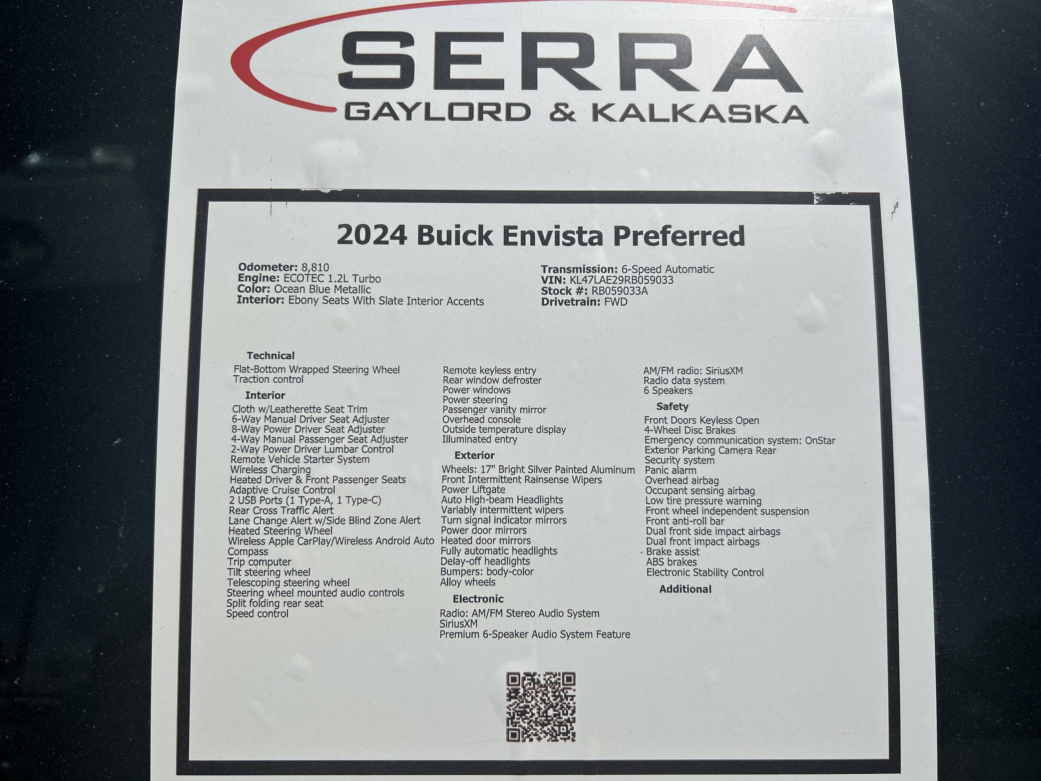 2024 Buick Envista Preferred FWD